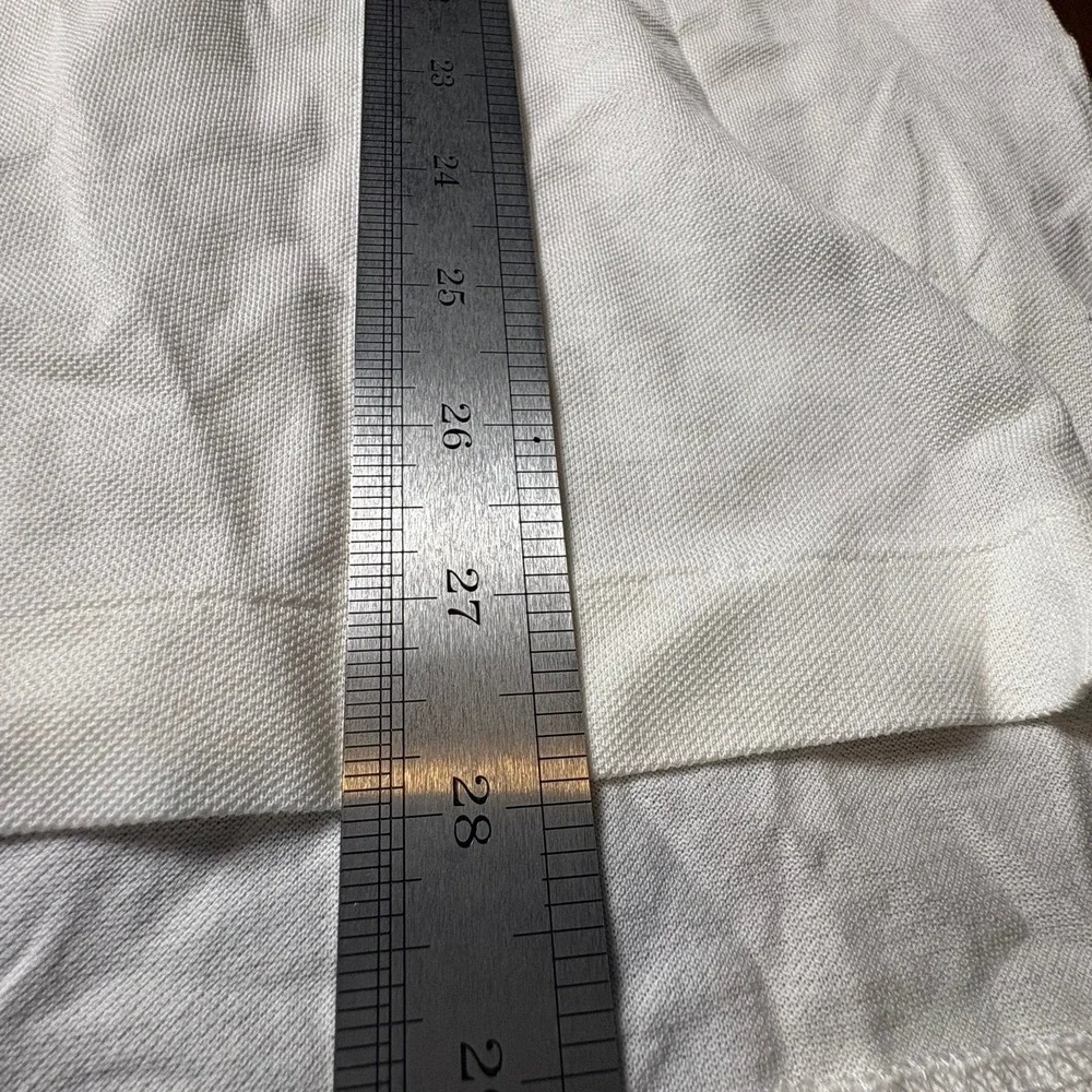 Polo Golf Ralph Lauren White Pima Cotton Polo Shirt Large